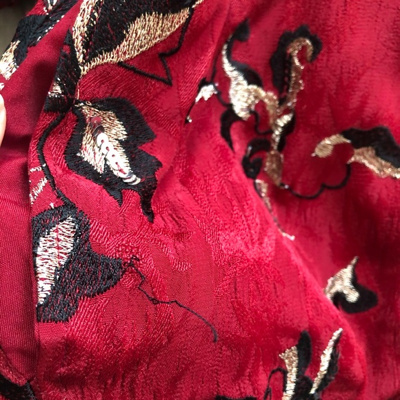 Zara Contrast Embroidery Sequin Bomber Jacket - Picture 7 of 8